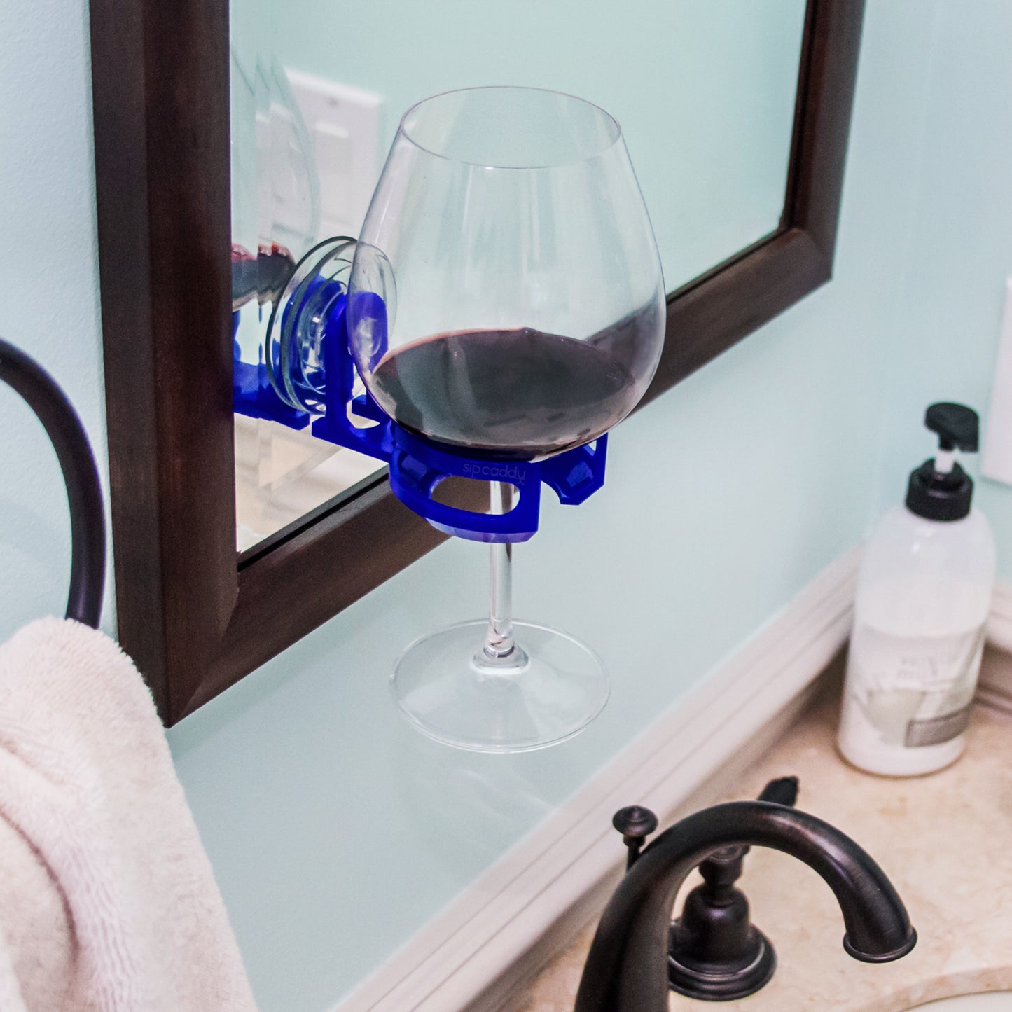 SipCaddy® Shower Beer & Bath Wine Holder | Shower Caddy