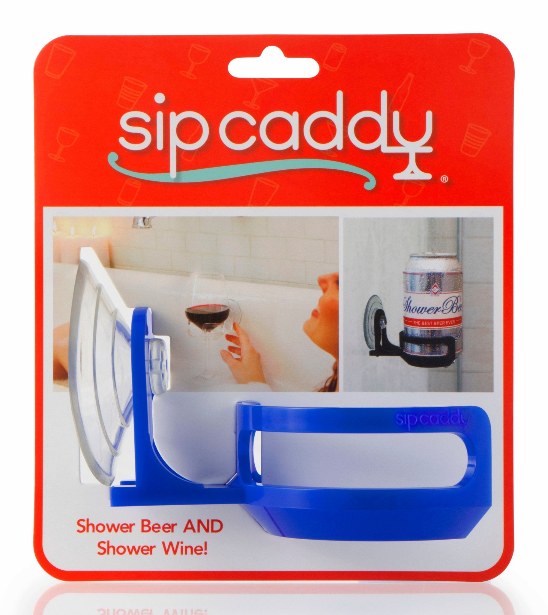 SipCaddy® Shower Beer & Bath Wine Holder | Shower Caddy